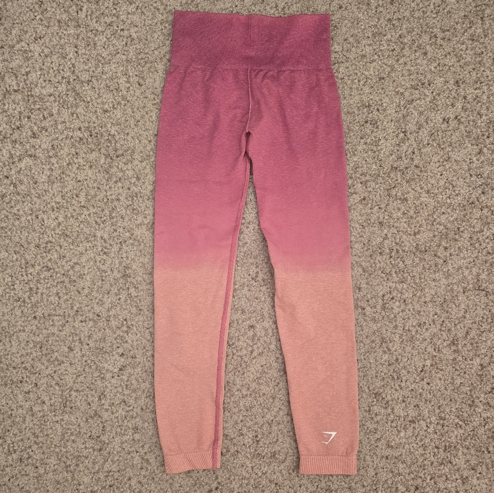 Gymshark Adapt Ombre Seamless - Orange/Pink Marl, size XS - Picture 4 of 5